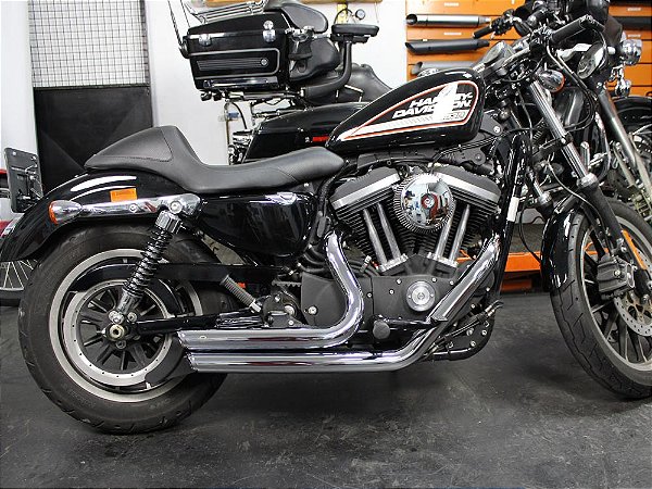 Escapamento sportster 1200 2014 K10 2" 1/4 cromado customer