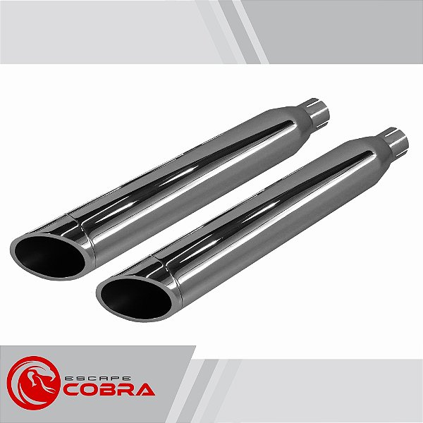 Ponteira sportster iron 2014/2020 chanfro móvel croma cobra