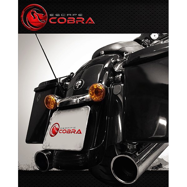 Ponteira touring road glide ultra 07/16 slashcut croma cobra