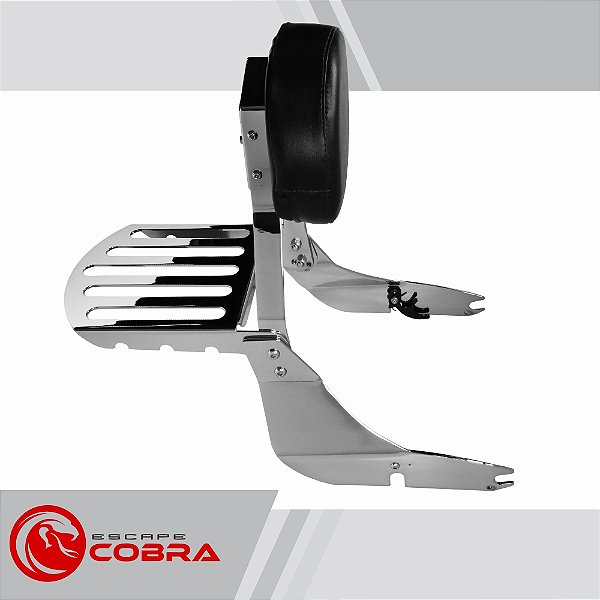 Sissy bar custom vtx 1800 de 2002 até 2007 cromado cobra