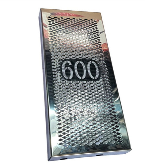 Protetor de radiador honda shadow 600 cromado escape cobra