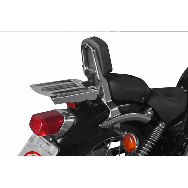 Bagageiro para Yamaha Virago 535 cromado escape cobra