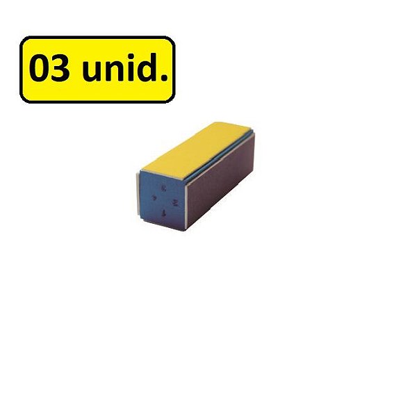 Bloco Modelador de Unha 4 Faces c/ 03 Unid.