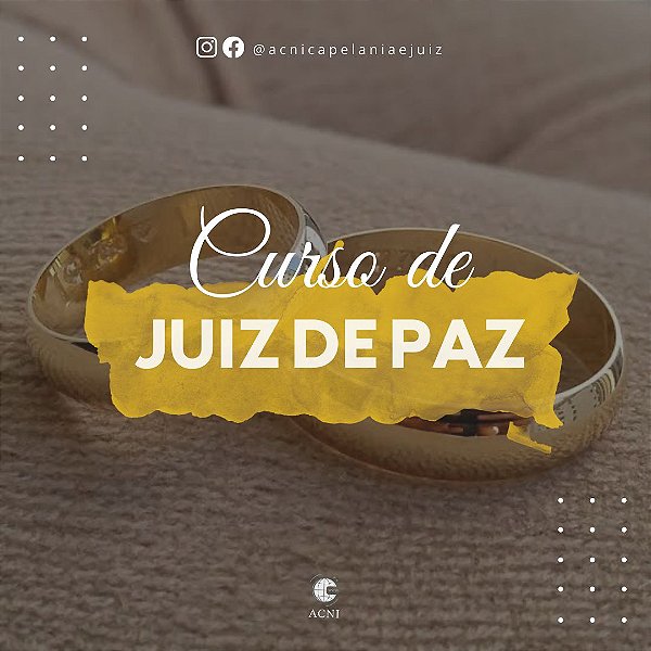 Curso de Juiz de Paz Eclesiástico