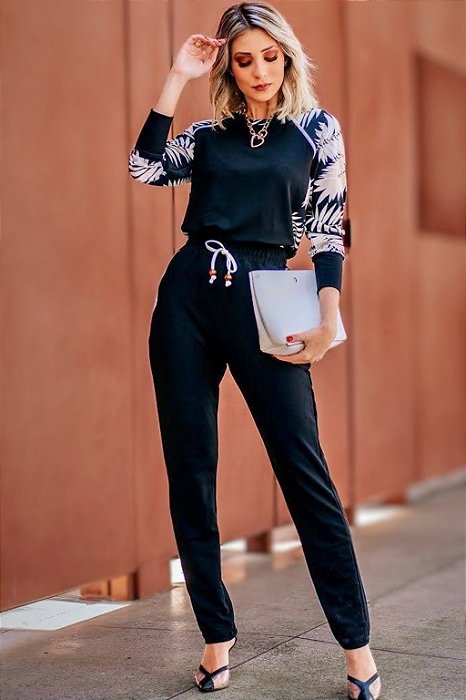 Conjunto Feminino de Frio Manga Longa