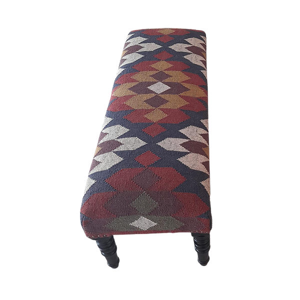 Banco Retangular Em Kilim
