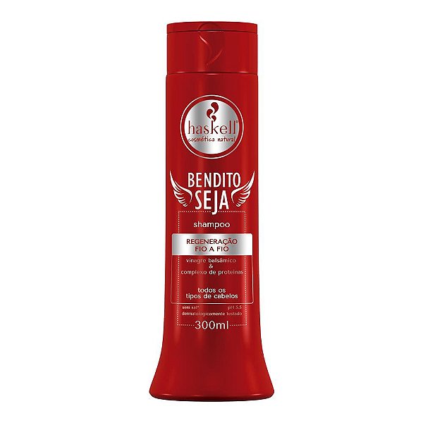 Shampoo Haskell Bendito Seja Regeneração Fia a Fio 300ml