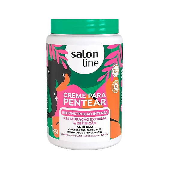 Creme de Pentear Salon Line 1Kg Recostrução Itensa