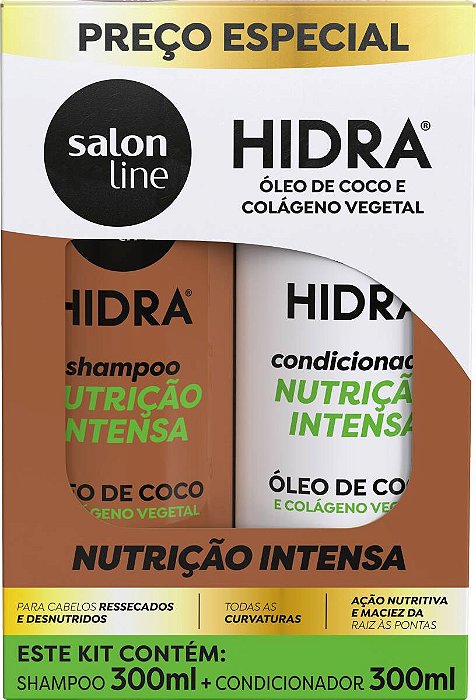 Kit Salon Line Shampoo e Condicionador Hidra Coco