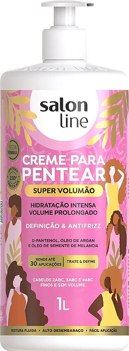 Creme de Pentear Salon Line Super Volumão 1L