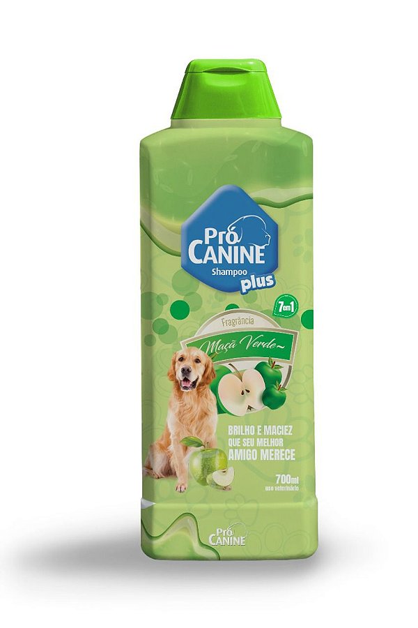 Shampoo Pró Canine 700ml Frutas Maçã Verde