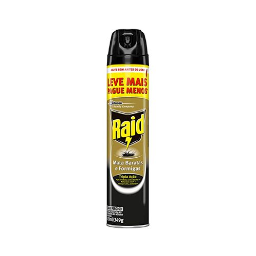 Inseticida Aerossol Raid Leve 420 e Pague 300ML Mata Baratas e Formigas