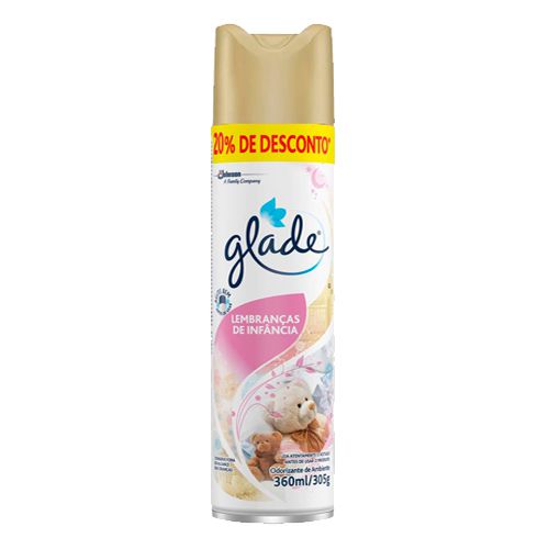 Odorizante Glade 360ml 20% De Desconto Lembranças De Infância