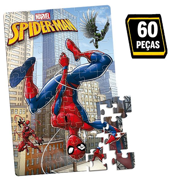 Quebra Cabeça Toyster 60Peças  Homem - Aranha