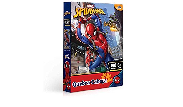 Quebra Cabeça Toyster 100Peças  Homem Aranha