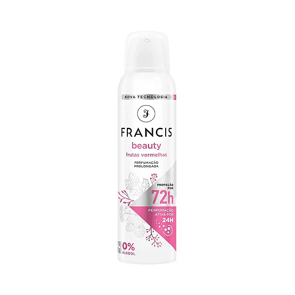 Desodorante Aerosol Francis Beauty Frutas Vermelhas 150ml