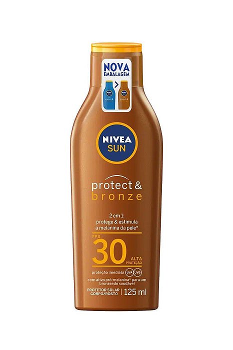 Protetor Solar Nivea Sun 125ml FPS30 Protect Bronze
