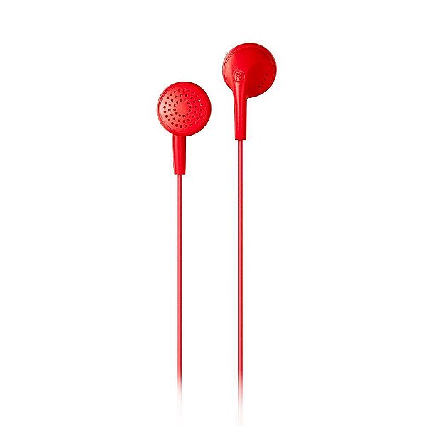 Fone de Ouvido Multilaser Play Som C/ Fio PH315 Vermelho