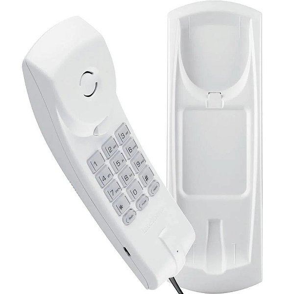 Telefone Com Fio Gôndola Intelbras TC 20 Cinza Ártico