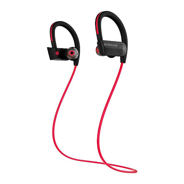 Fone de Ouvido Intra-Auricular Bluetooth Elg Stream C/ Gancho EPB-DZ1RD Vermelho