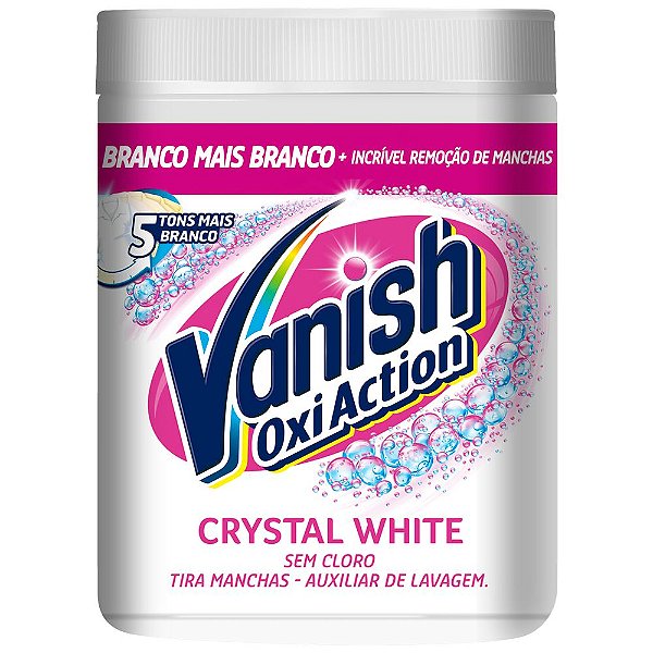 Alvejante  Vanish 450g Tira Mancha Crystal White