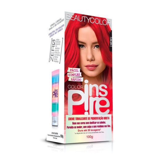 Creme Tonalizante Beauty Color 100g Inspire Red