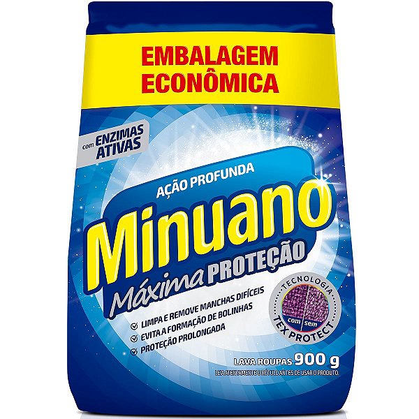 Sabão Em Pó Minuano Ação Profunda 900g