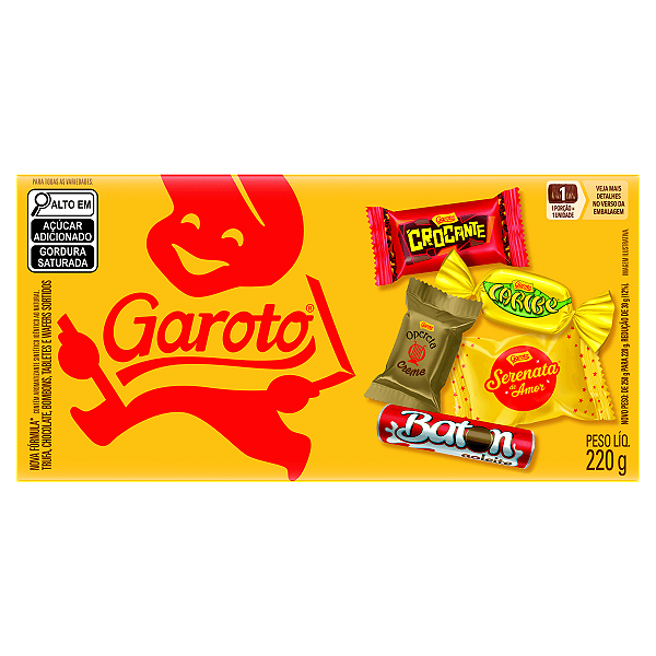 Caixa De Bombom Garoto Sortidos 220g