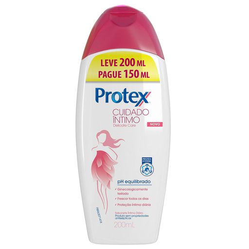 Sabonete Líquido Protex Leve 200ml Pague 150ml Íntimo Delicate