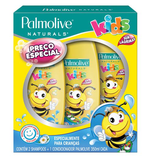 Kit Palmolive 2 Shampoo + 1 Condicionador 350ml Kids