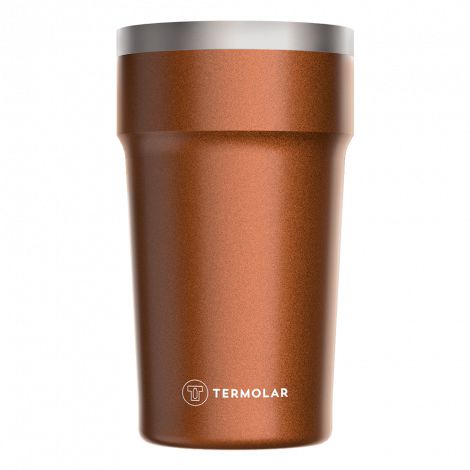 Copo Térmico Termolar Laranja Acobreado 500ml