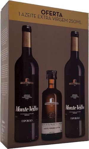 Kit Vinho Monte Velho 750ml Com  2 Garrafas + Azeite
