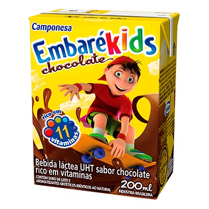 Bebida Embaré Kids Chocolate 200ml