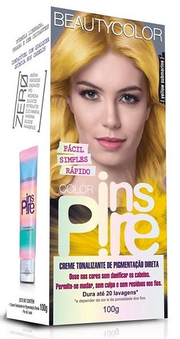 Creme Tonalizante Beautycolor Inspire Yellow 100g