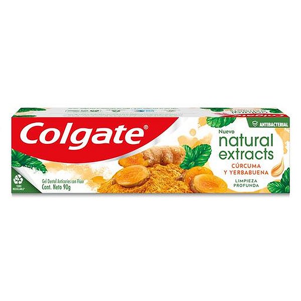 Gel Dental Colgate  Natural Extracts Cúrcuma 90g