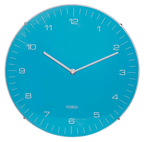 Relógio Btc 05469 33cm Neon Azul