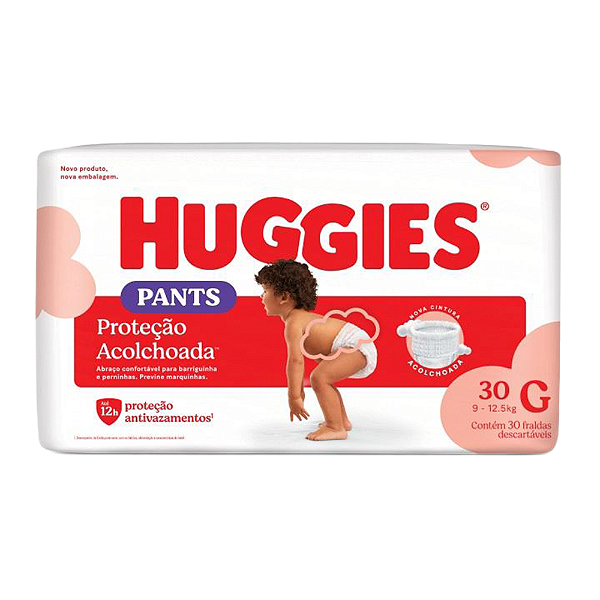 Fralda Huggies Roupinha Mega G Com 30