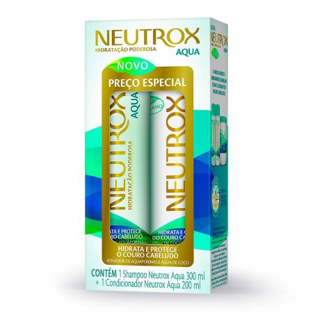 Kit Neutrox Shampoo 300ml + Condicionador 200ml Aqua