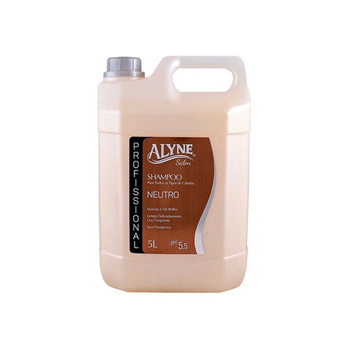 Shampoo Alyne 5 Litros Neutro Todos Os Tipos De Cabelos