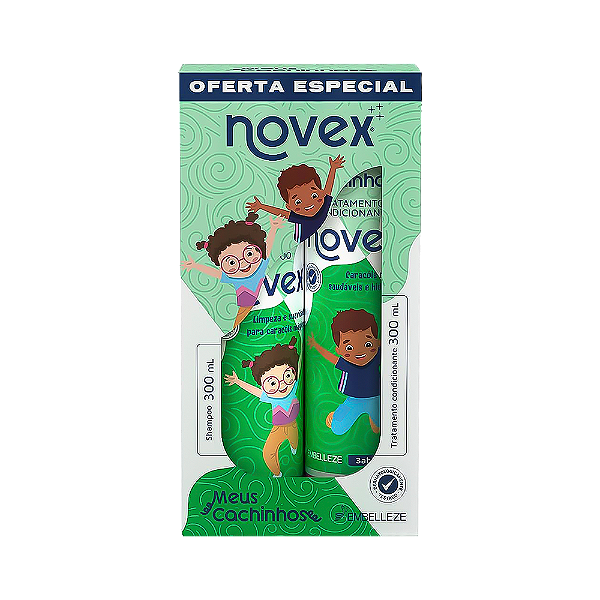 Kit Novex Shampoo + Condicionador Meus Cachinhos 300ml