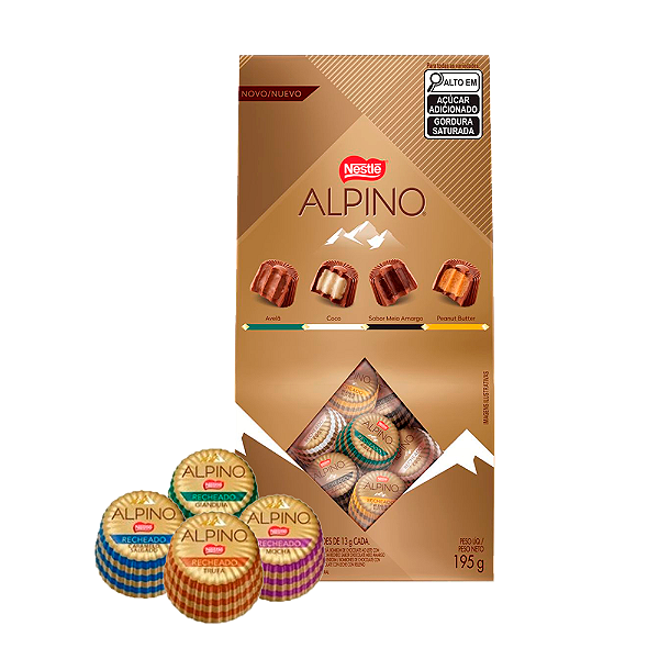 Chocolate Nestlé Alpino Diversos 195g