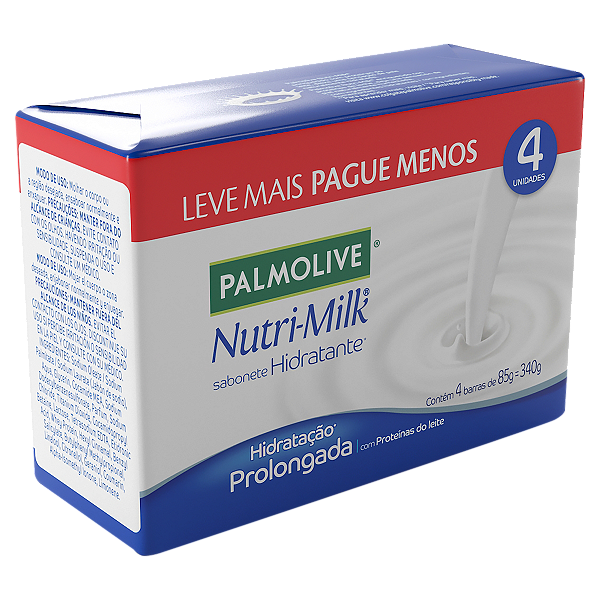 SABONETE PALMOLIVE NUTRIMILK  85G C/4 UNIDADES