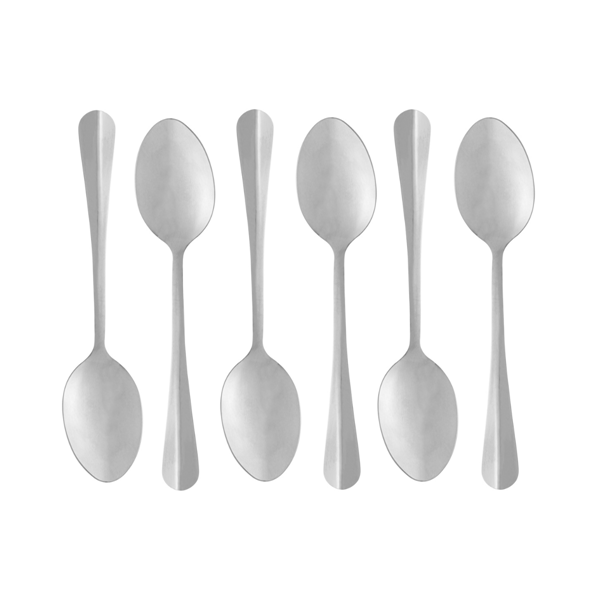 Conjunto de colher de inox Lyor para sobremesa com 6 unidades 1281
