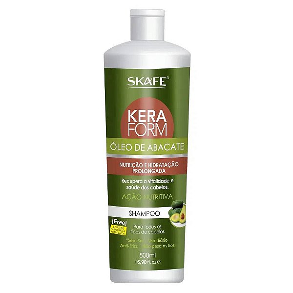Shampoo Skafe Keraform oléo de abacate 500ml