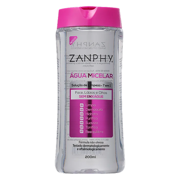 Água micelar Zanphy 7 em 1 200ml