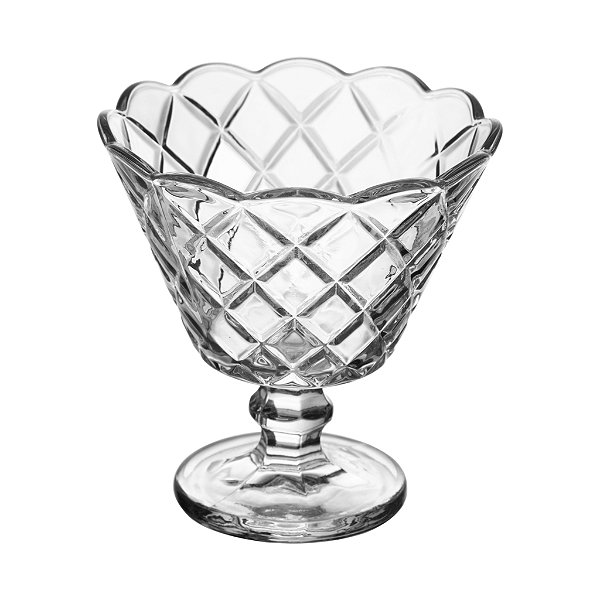 Taça Lyor Para Sobremesa De Vidro Diamante 150ml