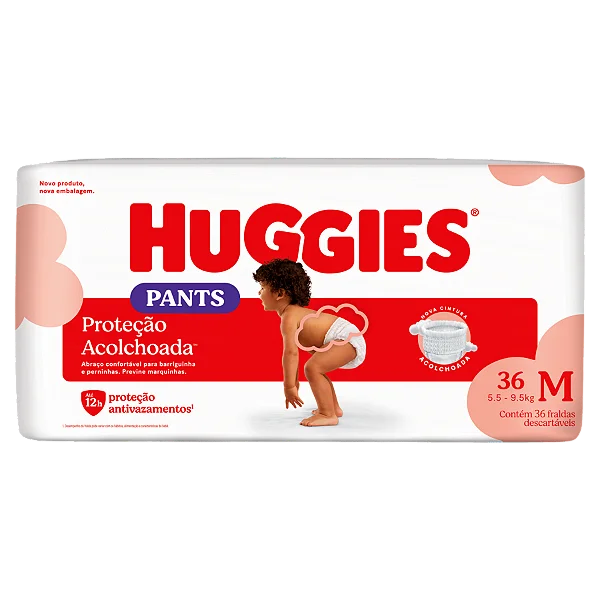 Fralda Huggies Roupinha Mega M Com 36