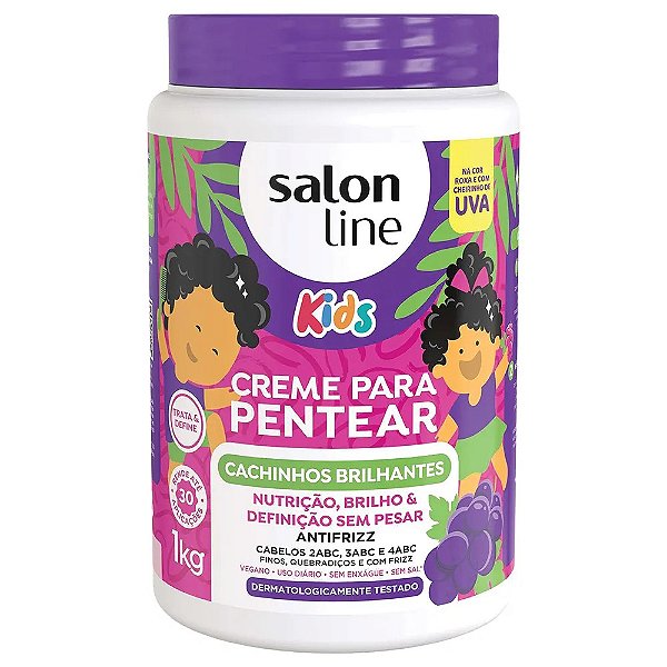 Creme para Pentear Salon Line Kids Cachinhos Brilhantes 1kg