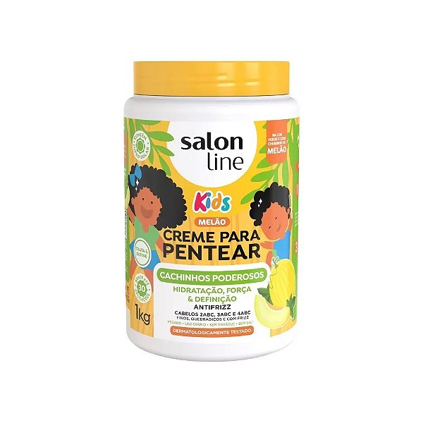 Creme para Pentear Salon Line Kids Cachinhos Hidratados Maracuja 1kg
