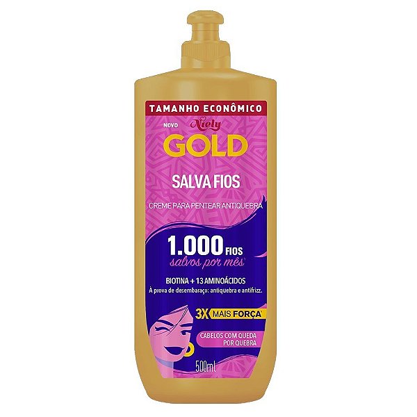 Creme de Pentear Niely Gold Salva Fios 500G